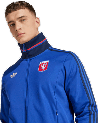 Vjetrovka adidas Originals Olympique Lyon 75 Anniversary Track Jacket Plava | jl8078, 3