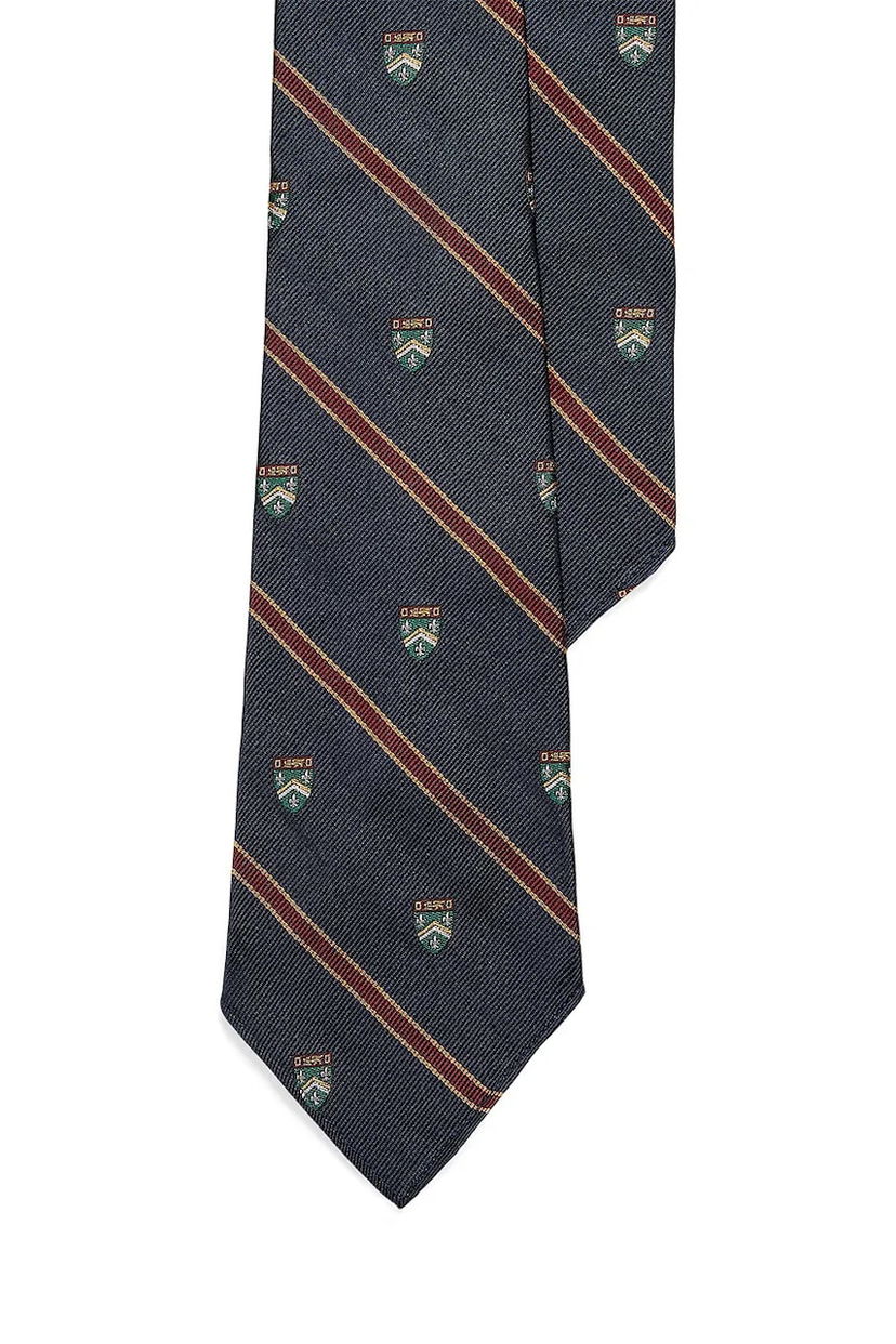 Dodaci Polo by Ralph Lauren Polo Ralph Lauren Silk Tie with Crest and Stripe Pattern Višebojno | 712971857