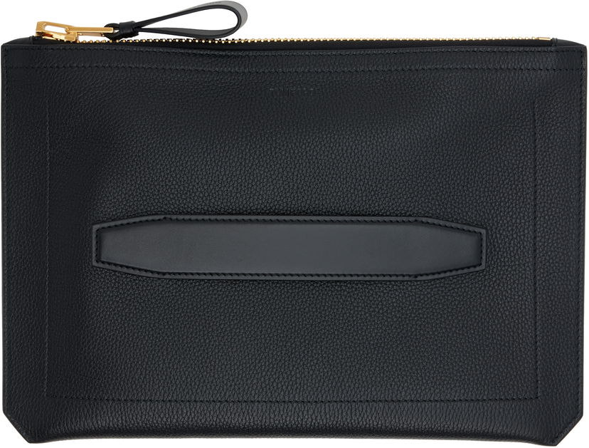 Ruksaci i torbe Tom Ford TOM FORD Buckley Small Handle Portfolio Document Holder Crna | H0419-LCL213G