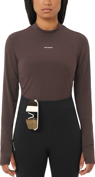 Majica kratkih rukava Salomon Salomon SHKout Bliss Long Sleeve T-Shirt Smeđa | lc2659800, 0