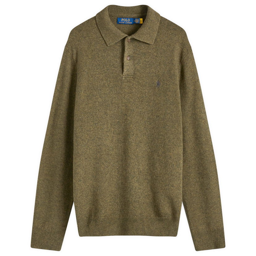 Džemper Polo by Ralph Lauren Polo Ralph Lauren Standard Fit Long Sleeve Knit Polo Zelena | 710955908002