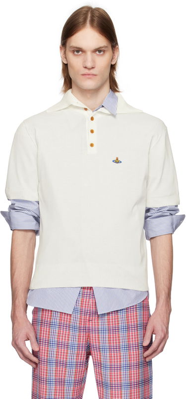 Polo majica Vivienne Westwood Vivienne Westwood Alex Knit Polo Bijela | 2701001P-Y003F-, 0
