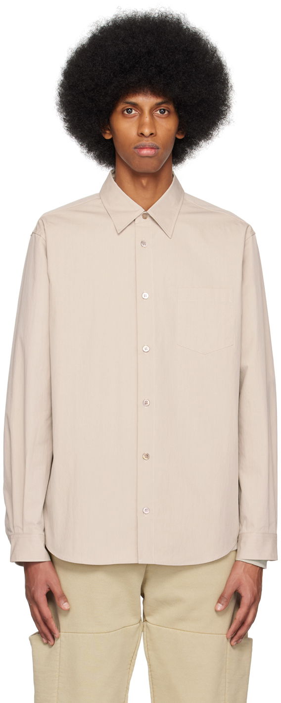 Košulja John Elliott Casual Long Sleeve Shirt Bež | E061F721074A