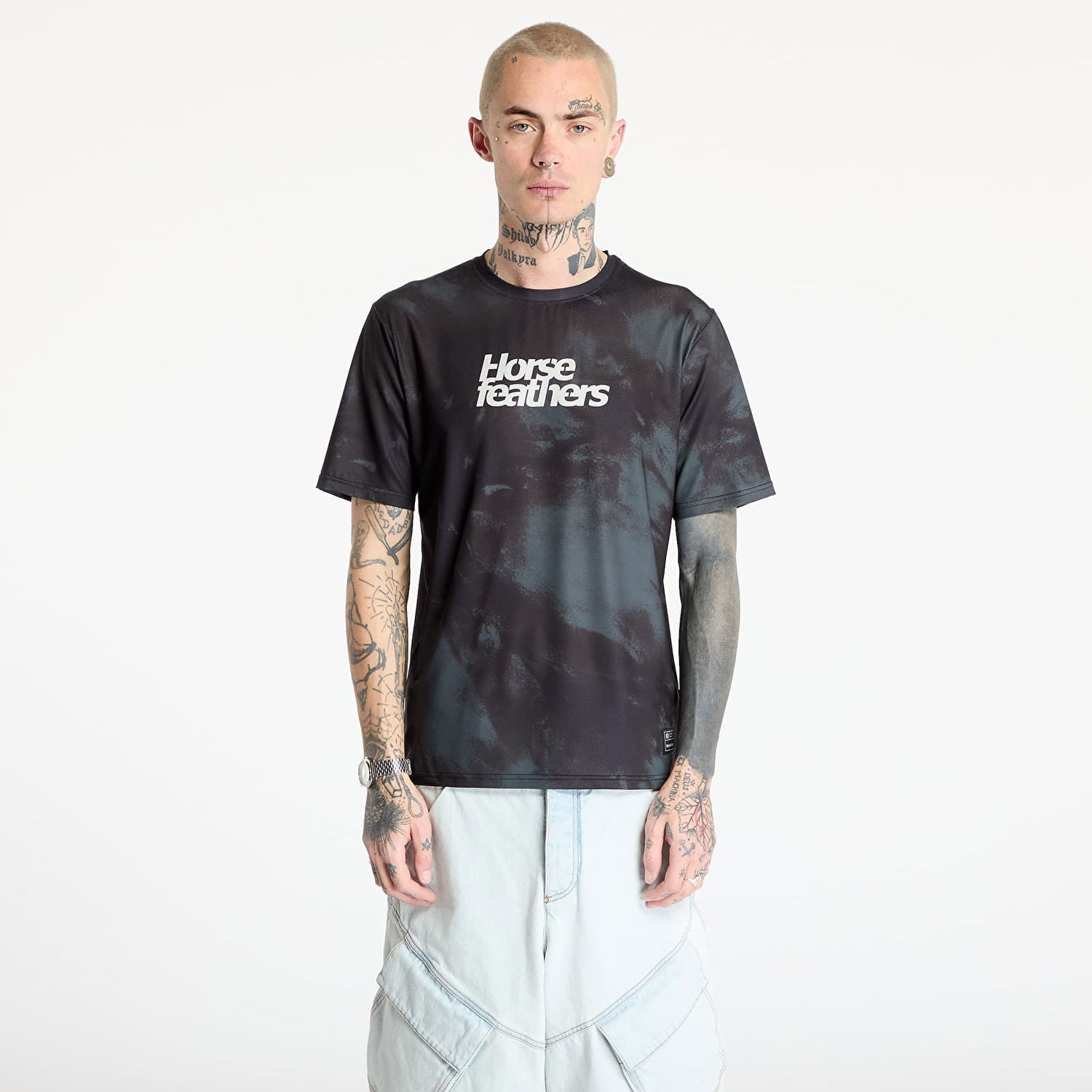 Majica kratkih rukava Horsefeathers Horsefeathers Quantum Bike Jersey Crna | TM070B, 0