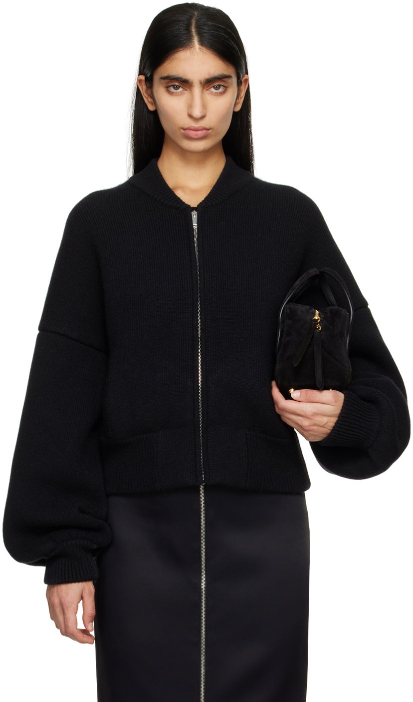 Jakna Khaite Black Rhea Jacket Crna | 9361600