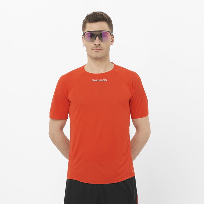 Majica kratkih rukava Salomon S/Lab Speed T-Shirt Crvena | LC2693500