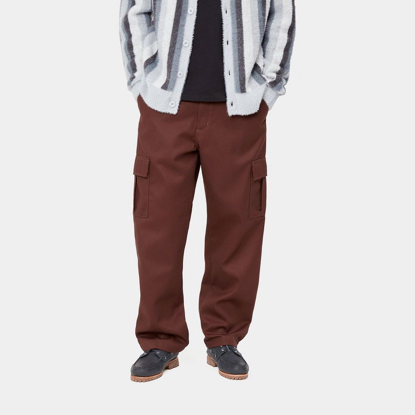 Cargo hlače Carhartt WIP Cargo Pants Relaxed Fit Smeđa | I033760_9