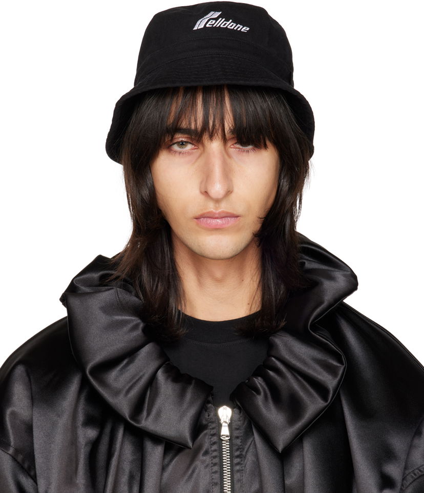 Šešir We11done Embroidered Bucket Hat Crna | WD-AH3-22-426-U-BK