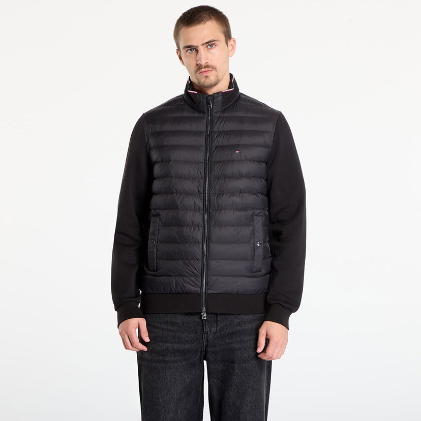 Pernata jakna Tommy Hilfiger Jacket Mix Media Ess Rwb Stand Collar Crna | MW0MW41329 BDS