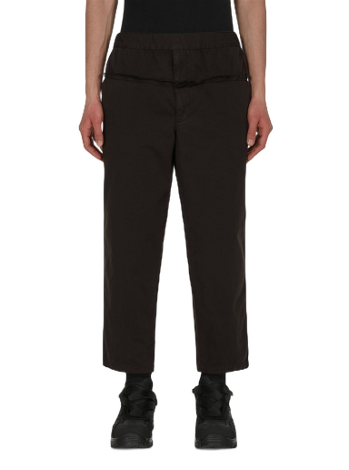 Hlače Comme des Garçons Yarn Dyed Trousers Crna | FI-P005 1