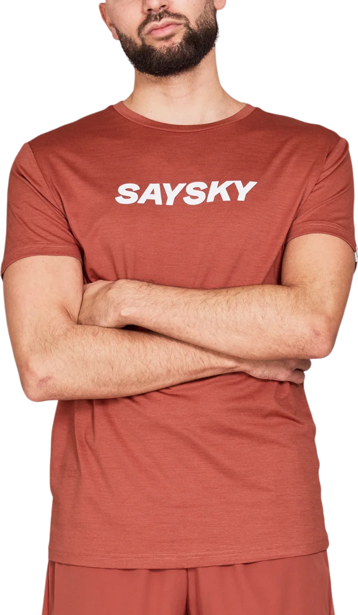 Majica kratkih rukava Saysky Saysky Pace Logo T-Shirt Crvena | nmrss20c5006