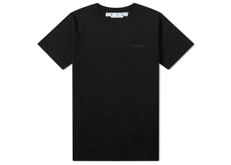 Majica kratkih rukava Off-White T-Shirt Slim Diagonal Tab Crna | OMAA027C99JER0011010