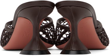Njega cipela Amina Muaddi Amina Muaddi Lupita Net 70 Heeled Sandals Bijela | LUPITA NET 70, 4