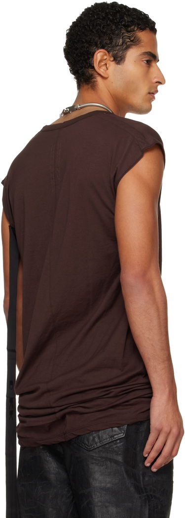 Majica kratkih rukava Rick Owens DRKSHDW Concordians Dylan Deep V-neck T-shirt Smeđa | DU02E7157 BH, 2