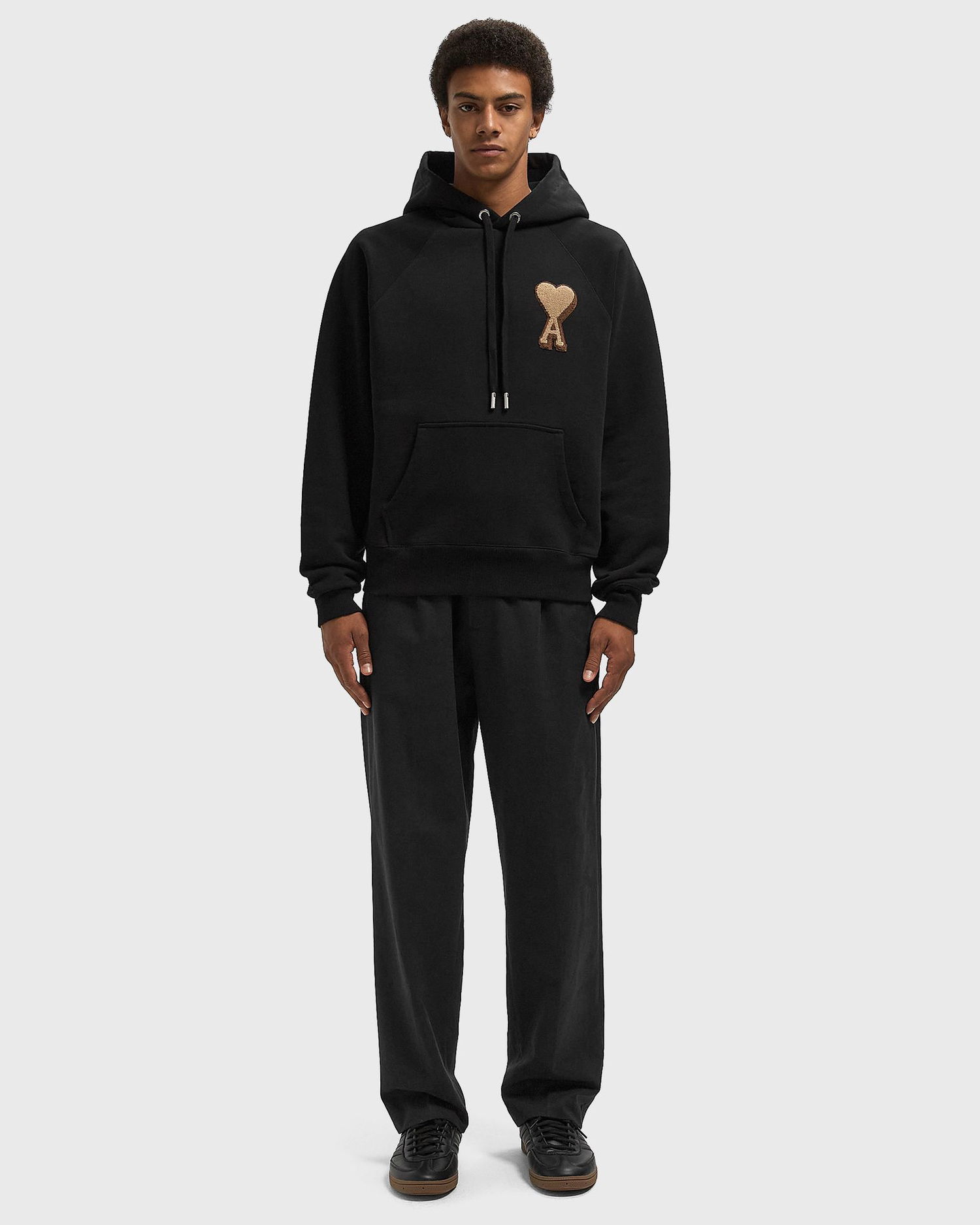 Dukserice AMI Hoodie with Patch Crna | USW770.747-001, 1
