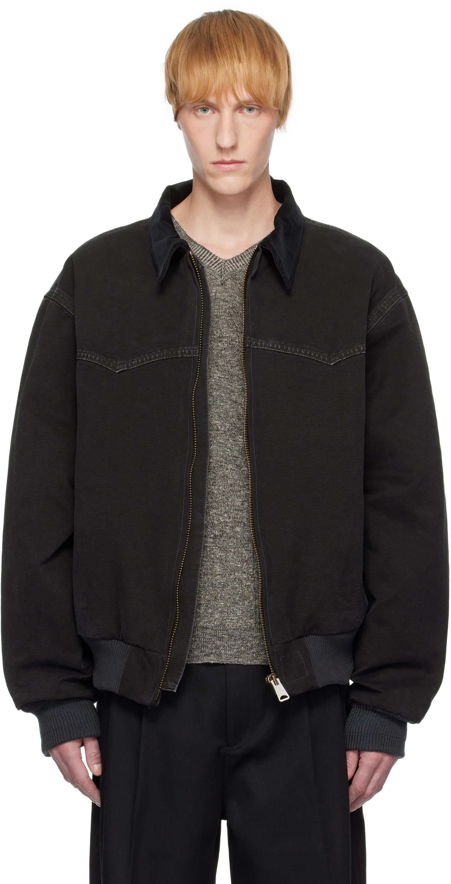 Jakna Maison Margiela Maison Margiela Yoke Caban Bomber Jacket Crna | S50AM0640 M35255, 0