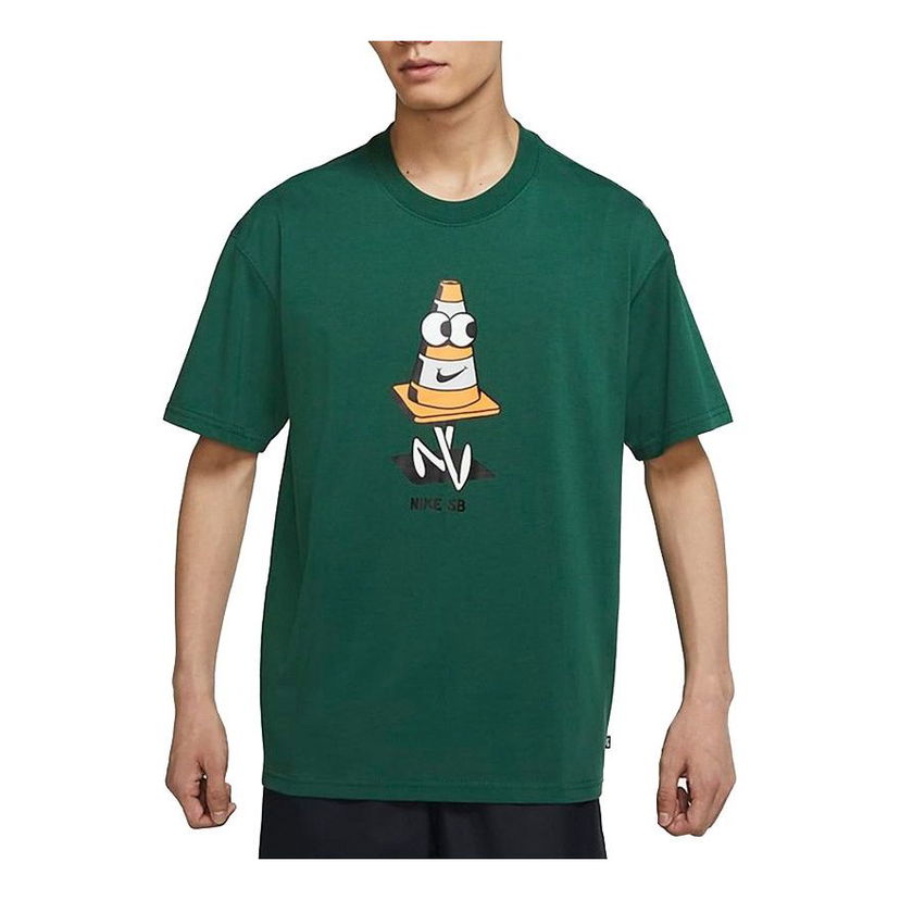 Majica kratkih rukava Nike SB Nike SB Entertainment Print Crewneck T-Shirt Zelena | DJ1225-341