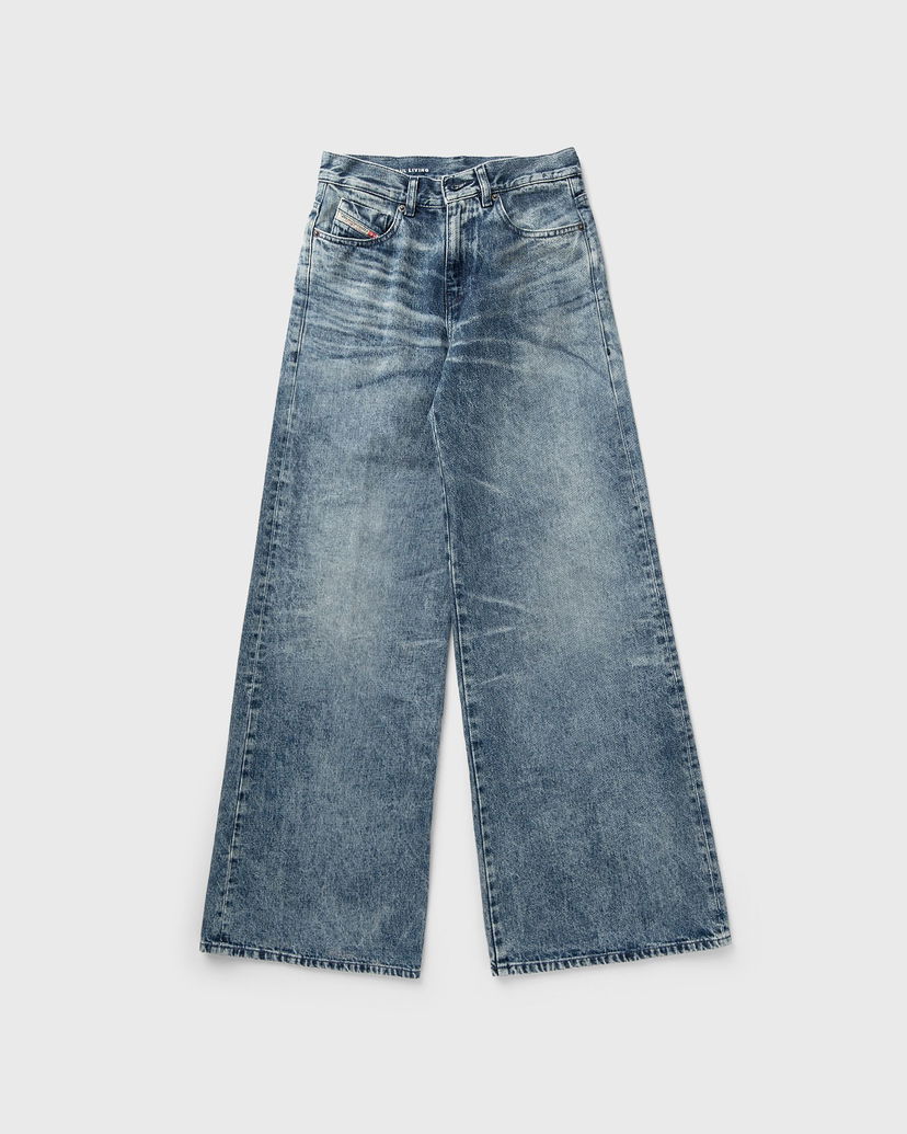 Jeans Diesel 1978 D-AKEMI-FSH Distressed Wide Leg Jeans Plava | A21499-007DA-01