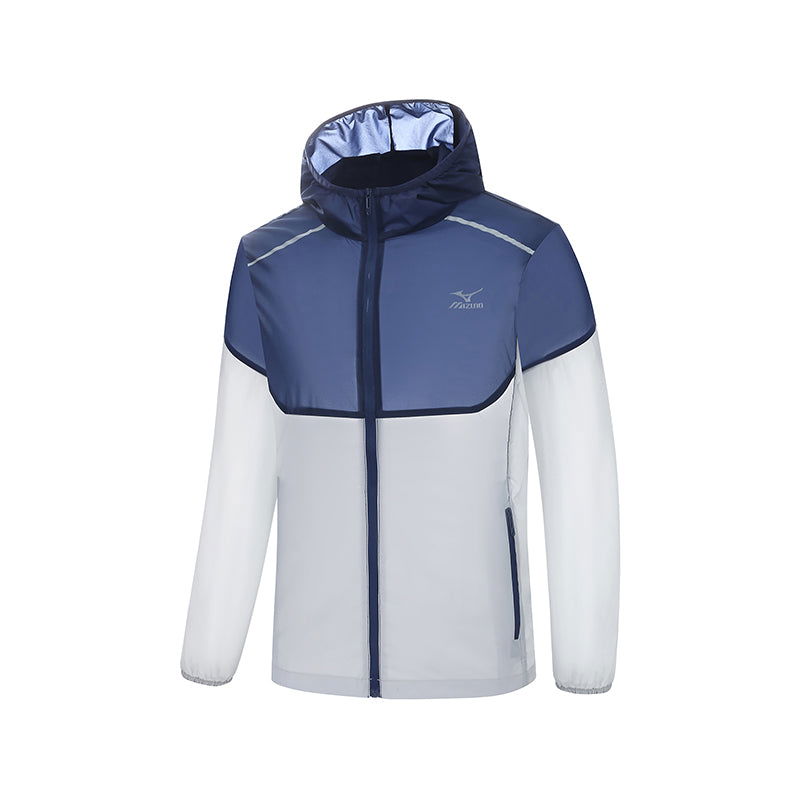 Vjetrovka Mizuno UV Protection Running Jacket Plava | A2CE2A32