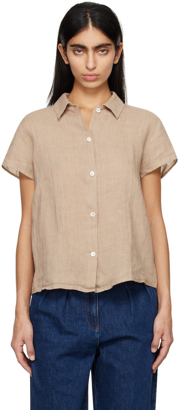 Košulja A.P.C. Marina Shirt Bež | LIAEK-F12440