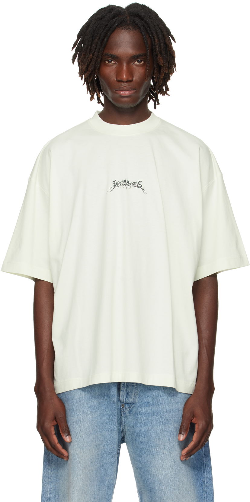 Majica kratkih rukava VETEMENTS Vetements Metal Logo Regular T-Shirt Bijela | UH76TR600I