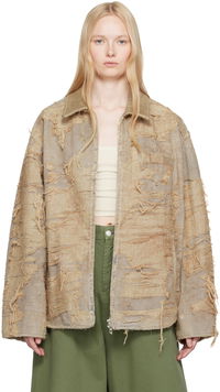Diesel D-Ivar-Fsg Distressed Denim Jacket