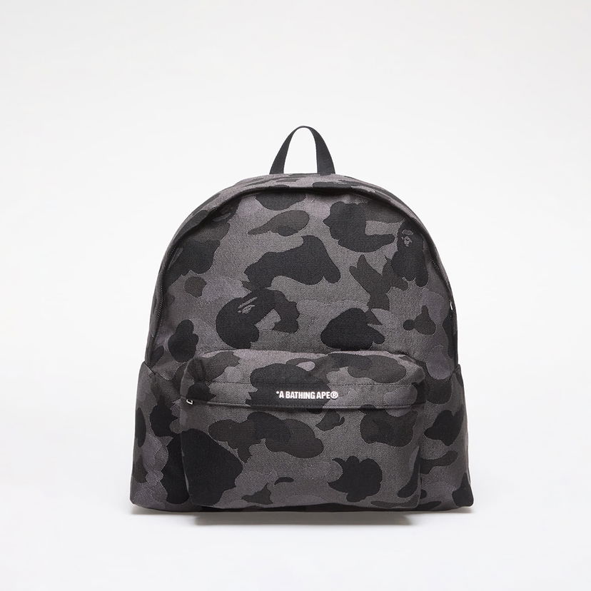 Ruksak BAPE A BATHING APE Solid Camo Jacquard Daypack Black Universal Crna | 001BAK201309M BLK