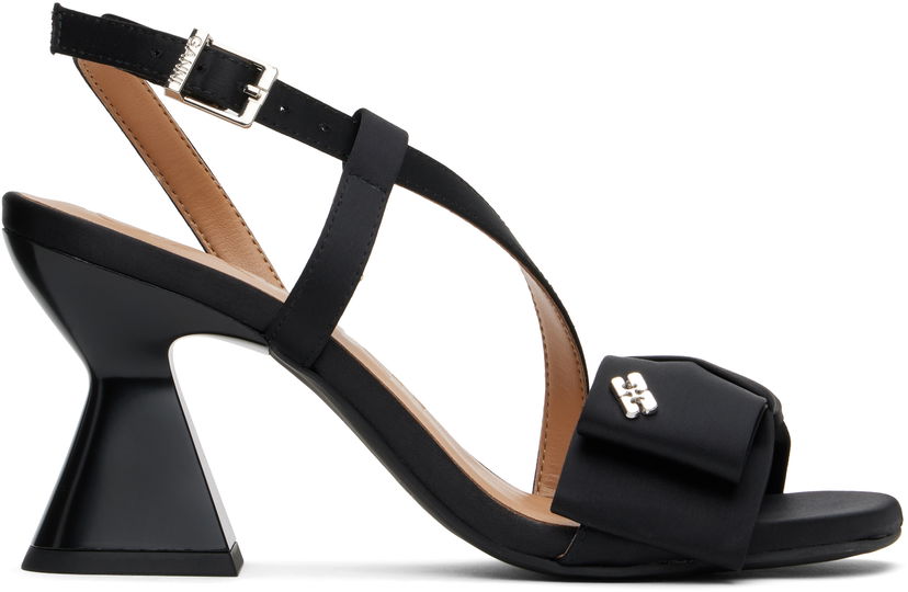 Tenisice i cipele GANNI GANNI Big Bow High Heeled Sandals Crna | S2850