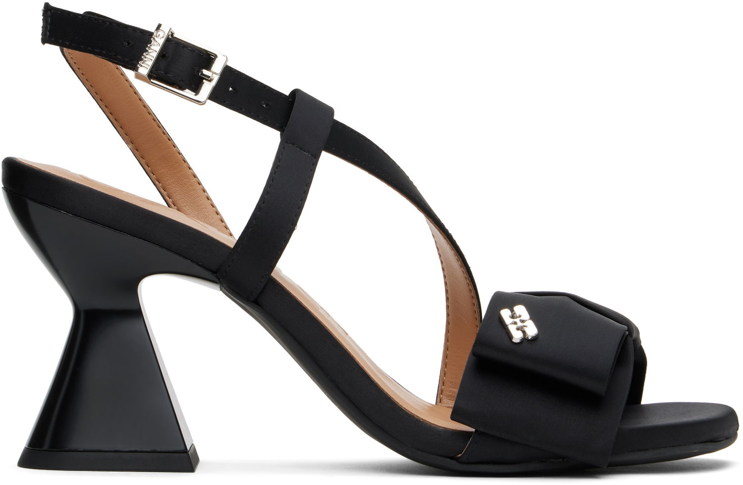 Tenisice i cipele GANNI GANNI Big Bow High Heeled Sandals Crna | S2850, 0