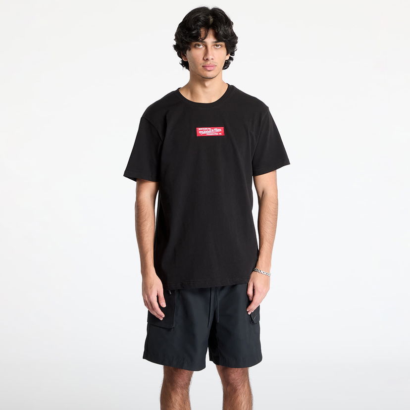 Majica kratkih rukava Mitchell & Ness Black Box Logo Graphic Tee Crna | SSTE7826-MNNYYPPPBLCK