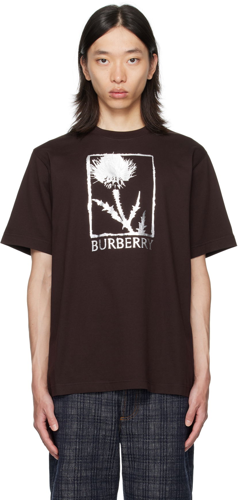 Majica kratkih rukava Burberry Burberry Foil Graphic T-Shirt Smeđa | 8116887
