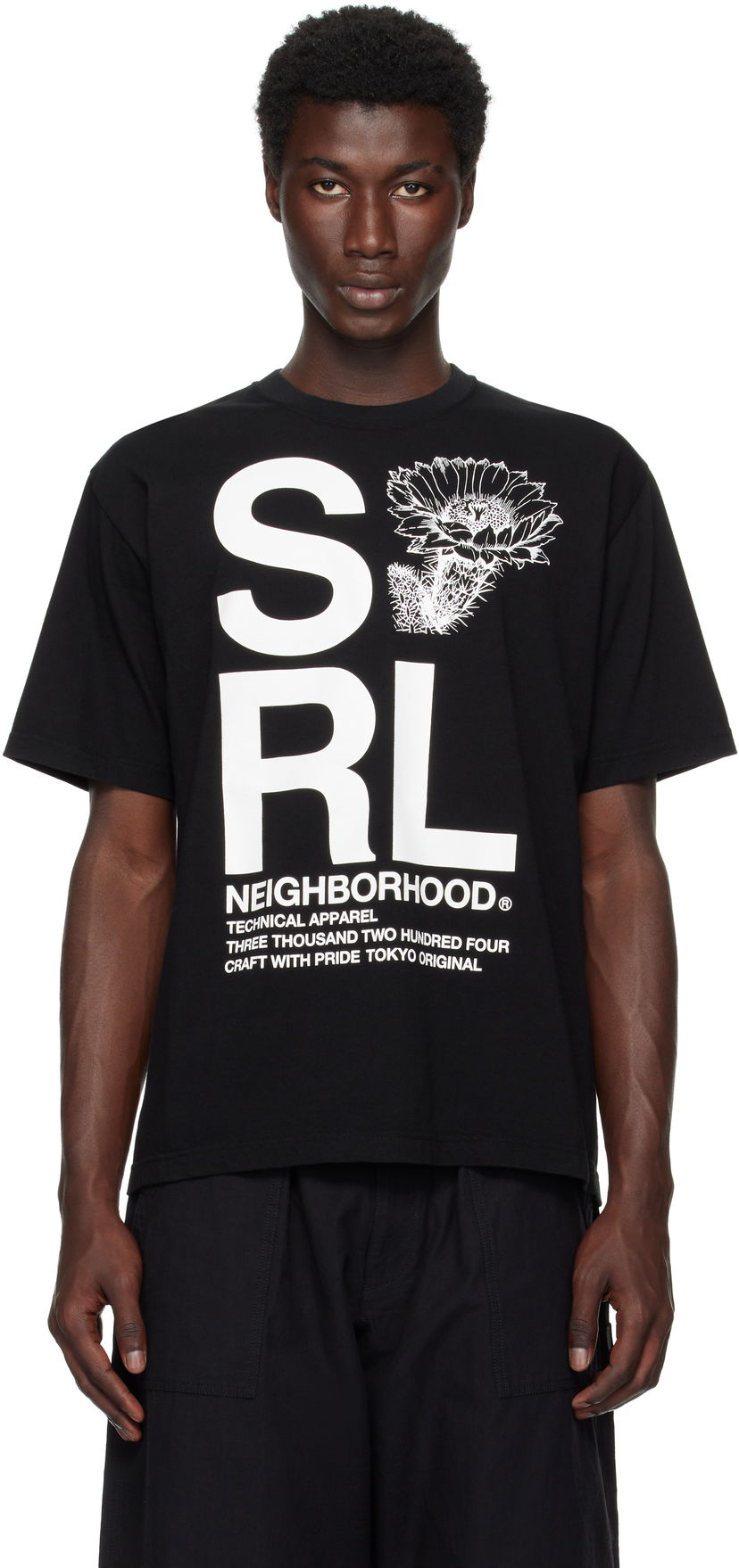 Majica kratkih rukava Neighborhood Neighborhood 'SRL' T-Shirt Crna | 251PCNH-ST18