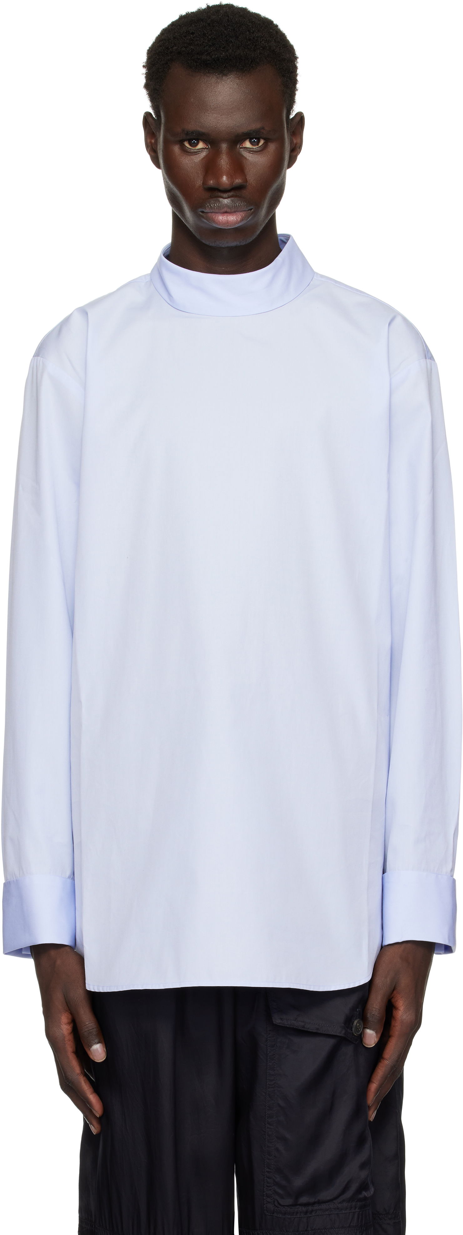 Košulja Dries Van Noten Dries Van Noten Turtleneck Shirt Plava | 251-020704-1466, 0