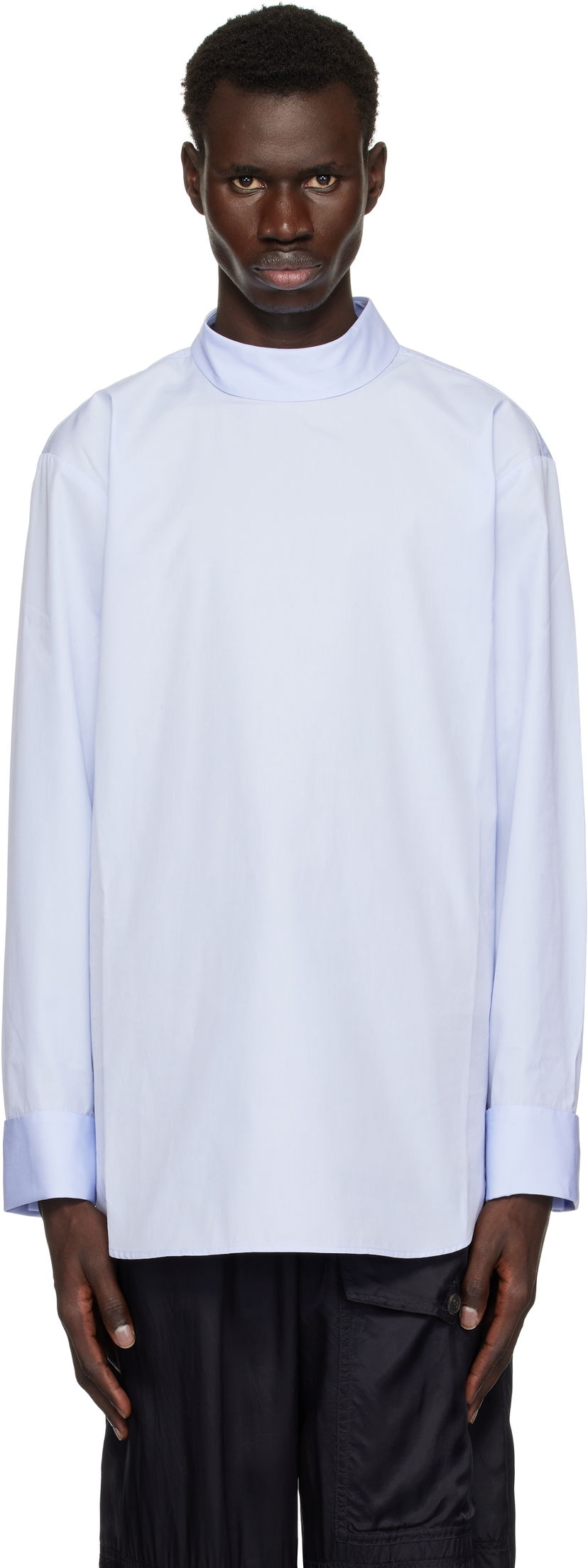 Košulja Dries Van Noten Dries Van Noten Turtleneck Shirt Plava | 251-020704-1466