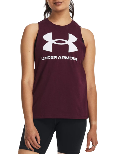 Majica bez rukava Under Armour Live Tamnocrvena | 1356297-600