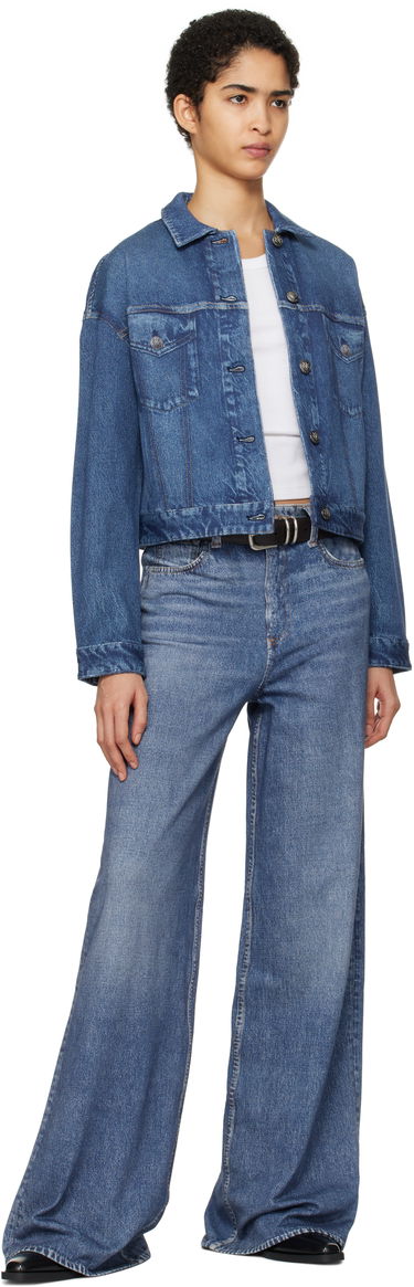 Jakna rag & bone Rag & Bone Miramar Fleece Trucker Jacket Plava | WCW24H40038203, 3