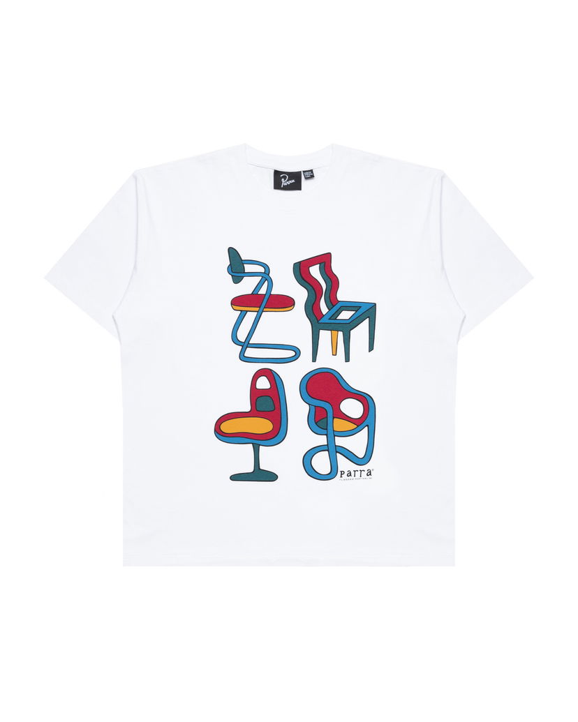 Majica kratkih rukava By Parra Parra Unreasonable Chairs T-Shirt Bijela | 53305