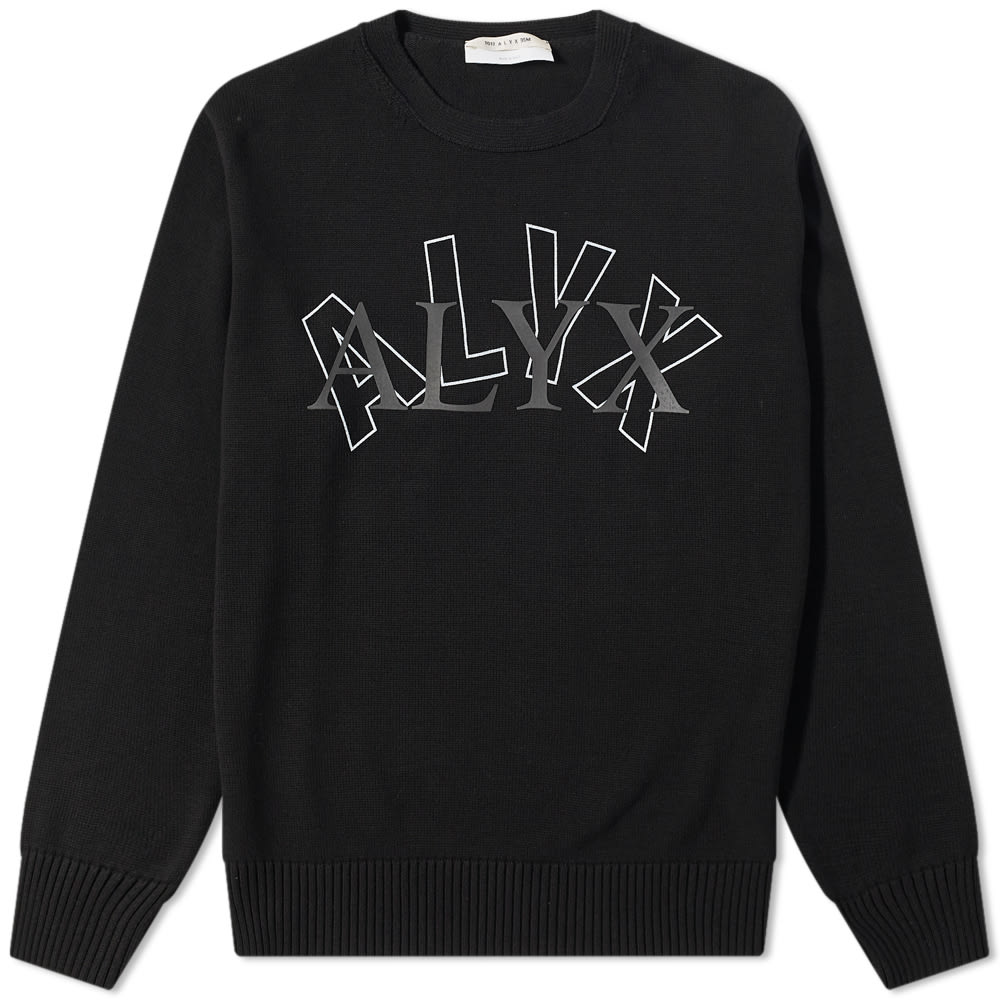 Dukserice 1017 ALYX 9SM Arch Logo Crew Sweatshirt Crna | AAUKN0198YA01-BLK0001, 0