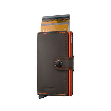 Novčanik Secrid Miniwallet - Matte - Truffle & Orange Crna | MM-Truffle-Orange, 0