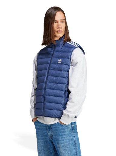 Prsluk adidas Originals Padded Stand-Up Collar Puffer Tamnoplava | IL2577