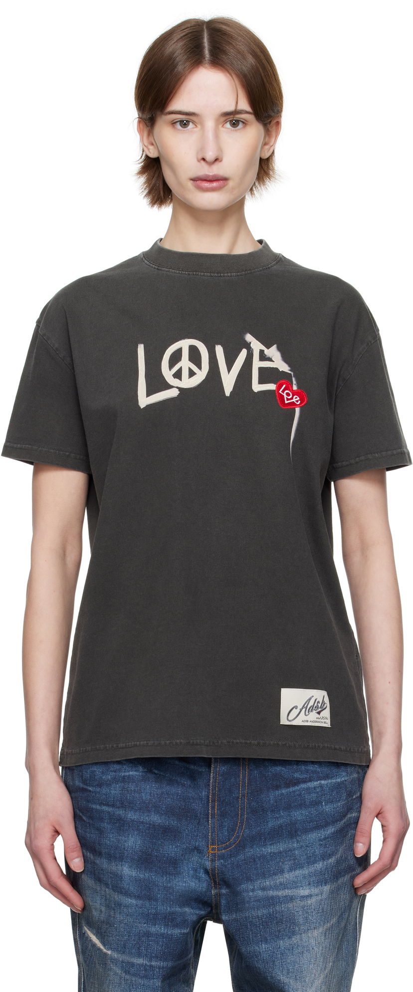 Majica kratkih rukava Andersson Bell Andersson Bell 'Love' Graphic Tee Siva | atb1252u