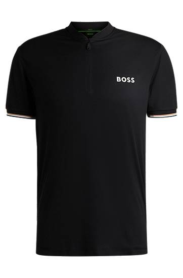 Polo majica BOSS Slim-Fit Active Polo Shirt with UV Protection Crna | 50539093