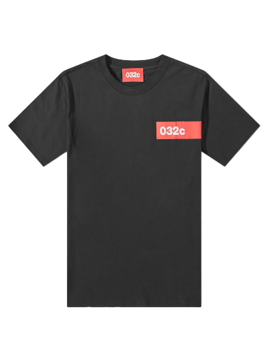 Majica kratkih rukava 032C Taped Tee Black Crna | SS23-C-1010