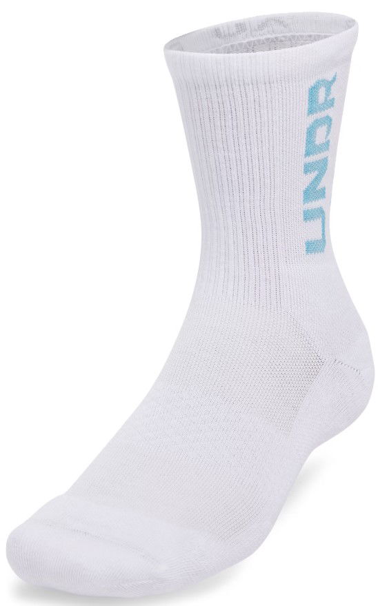 Čarape Under Armour UA 3-Maker 3pk Mid-Crew Socks Bijela | 1373084-103
