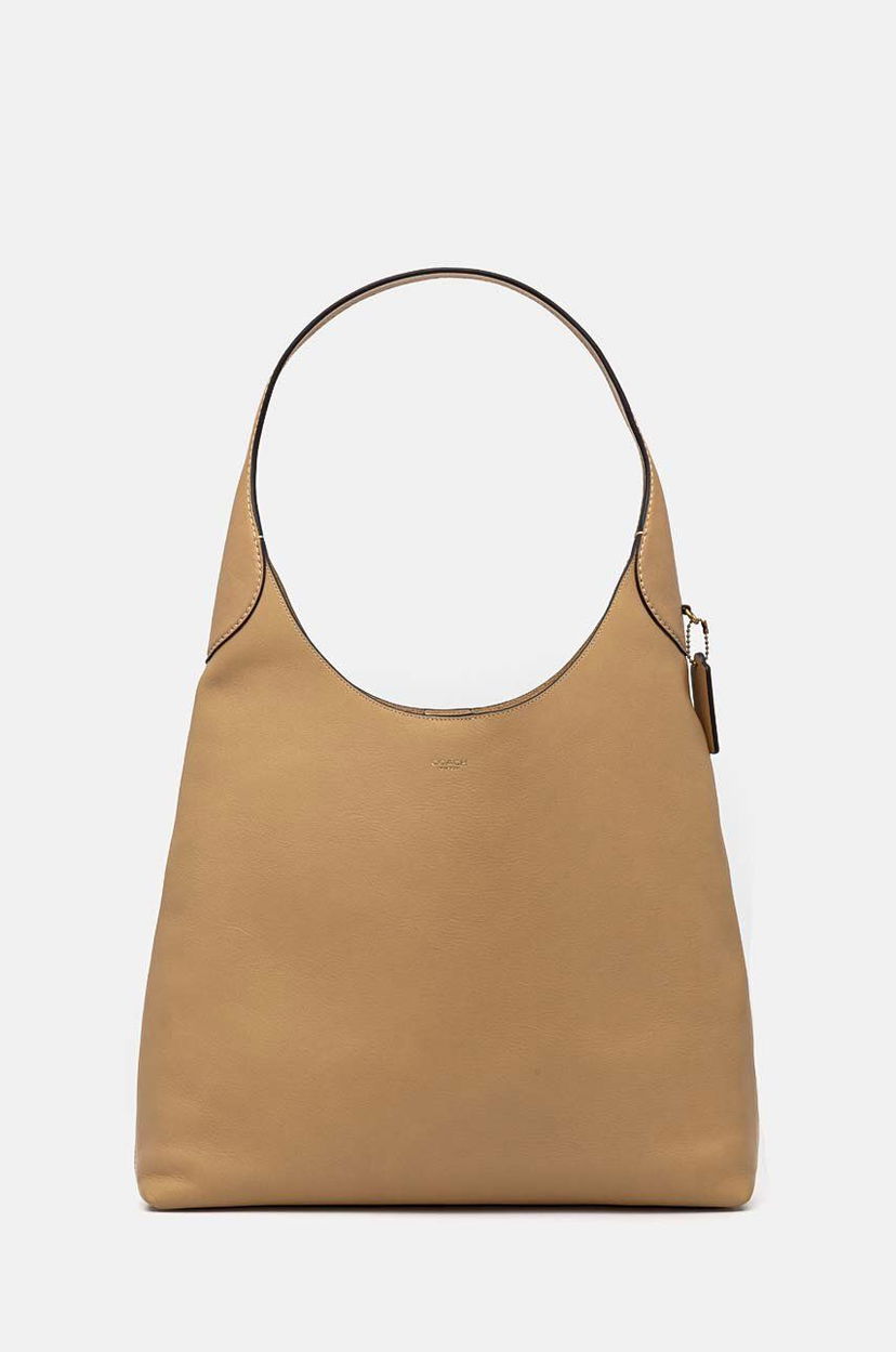 Ručna torbica Coach Leather Handbag Bež | CU044