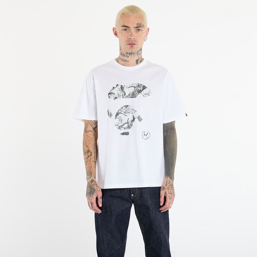 Majica kratkih rukava BAPE Tree Edge Camo Ape Face T-Shirt XXL Bijela | 001TEL801032MWH1