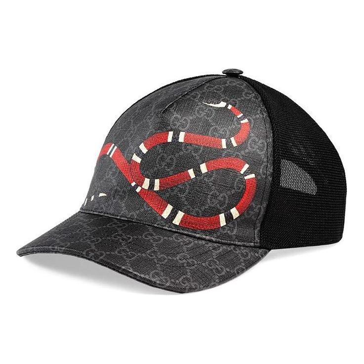 Kapa Gucci Kingsnake Print Baseball Hat Crna | 426887-4HB10-1060