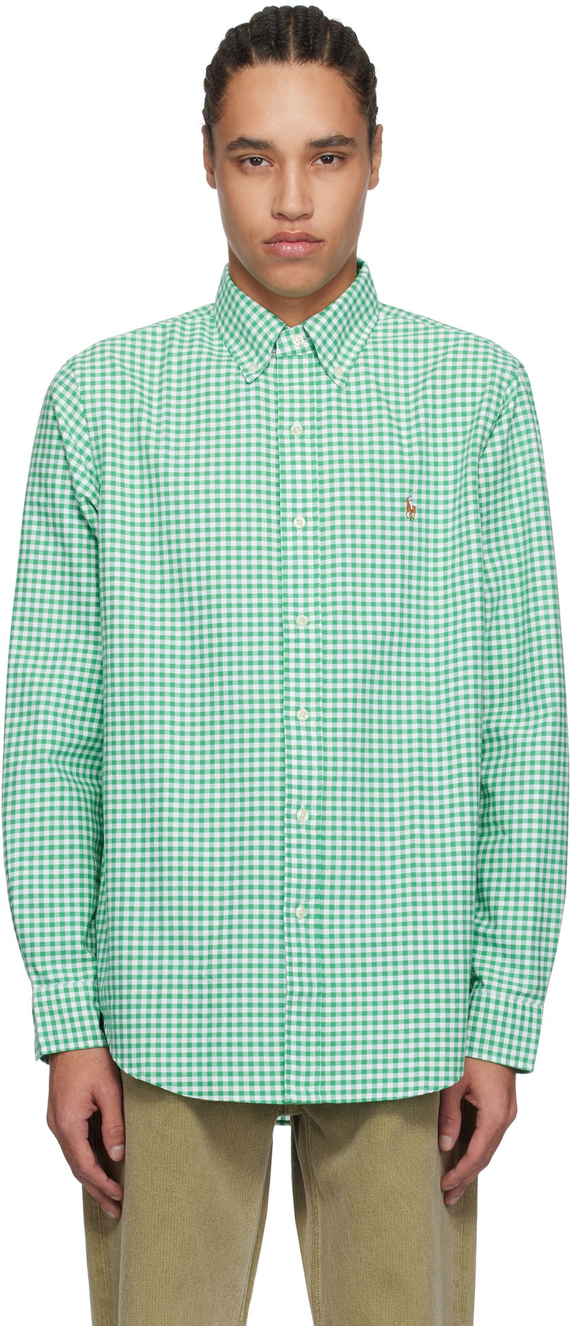 Košulja Polo by Ralph Lauren Ralph Lauren Classic Fit Gingham Oxford Shirt Zelena | 710813021022