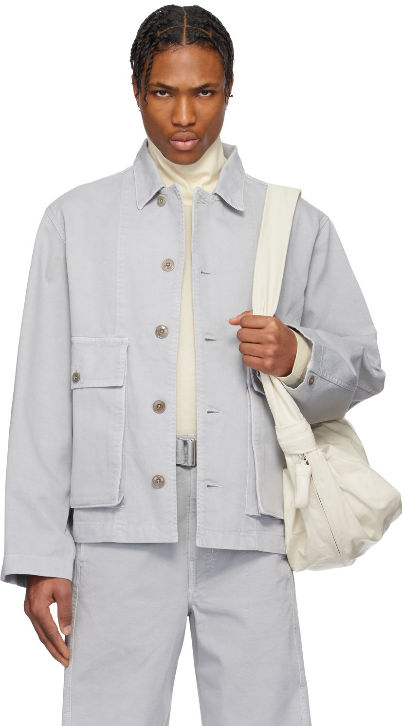 Jakna LEMAIRE Lemaire Boxy Denim Jacket Siva | OW306 LD1036