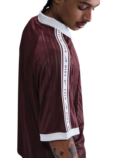 Polo majica Nike Sportwear Vertical Stripe Polo Shirt with Taped Sleeves Tamnocrvena | ih4292-652, 1
